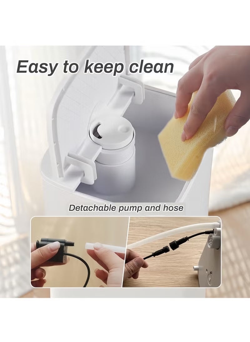 ايتي لايف مرطب هواء سعة 8 لتر بثلاث سرعات، مزود بخاصية الإيقاف التلقائي، ورذاذ بارد، وخاصية التعبئة العلوية، مع خاصية التعقيم بالأشعة فوق البنفسجية للغرف الكبيرة، موديل SC-D2303، لون أبيض - Image 5